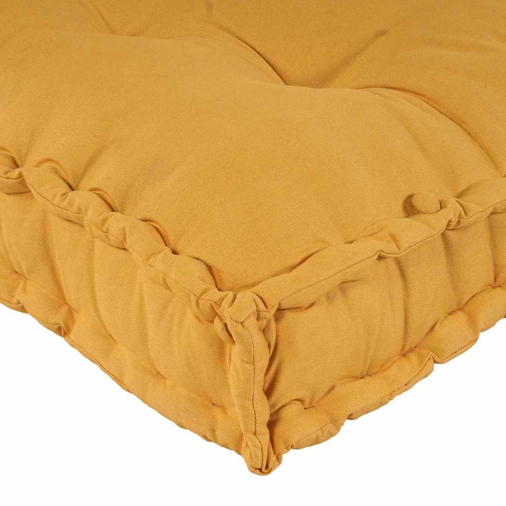 Polstrovaný Pohovkový Polštář 3 Pcs Textil Žlutá