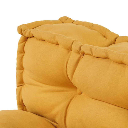 Polstrovaný Pohovkový Polštář 2 Pcs Textil Žlutá