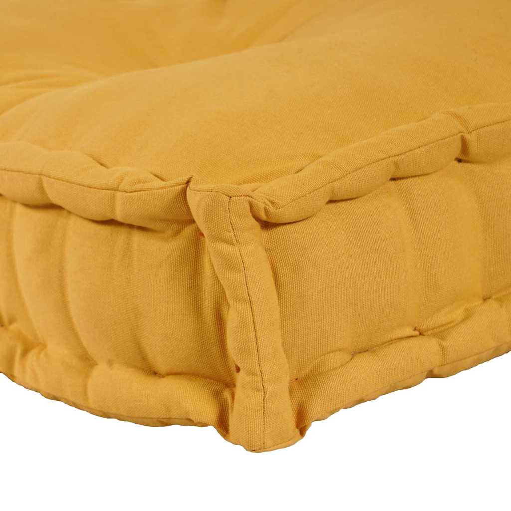 Polstrovaný Pohovkový Polštář 2 Pcs Textil Žlutá