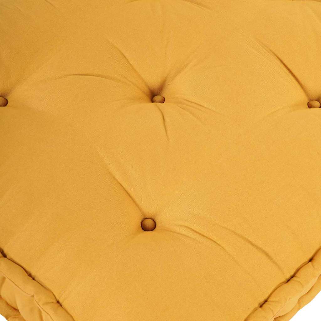 Polstrovaný Pohovkový Polštář Žlutá 120 X 80 X 12 Cm Textil