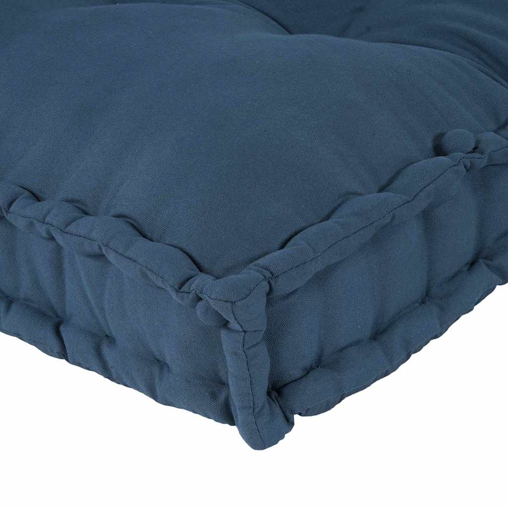 Polstrovaný Pohovkový Polštář 3 Pcs Textil Indigo