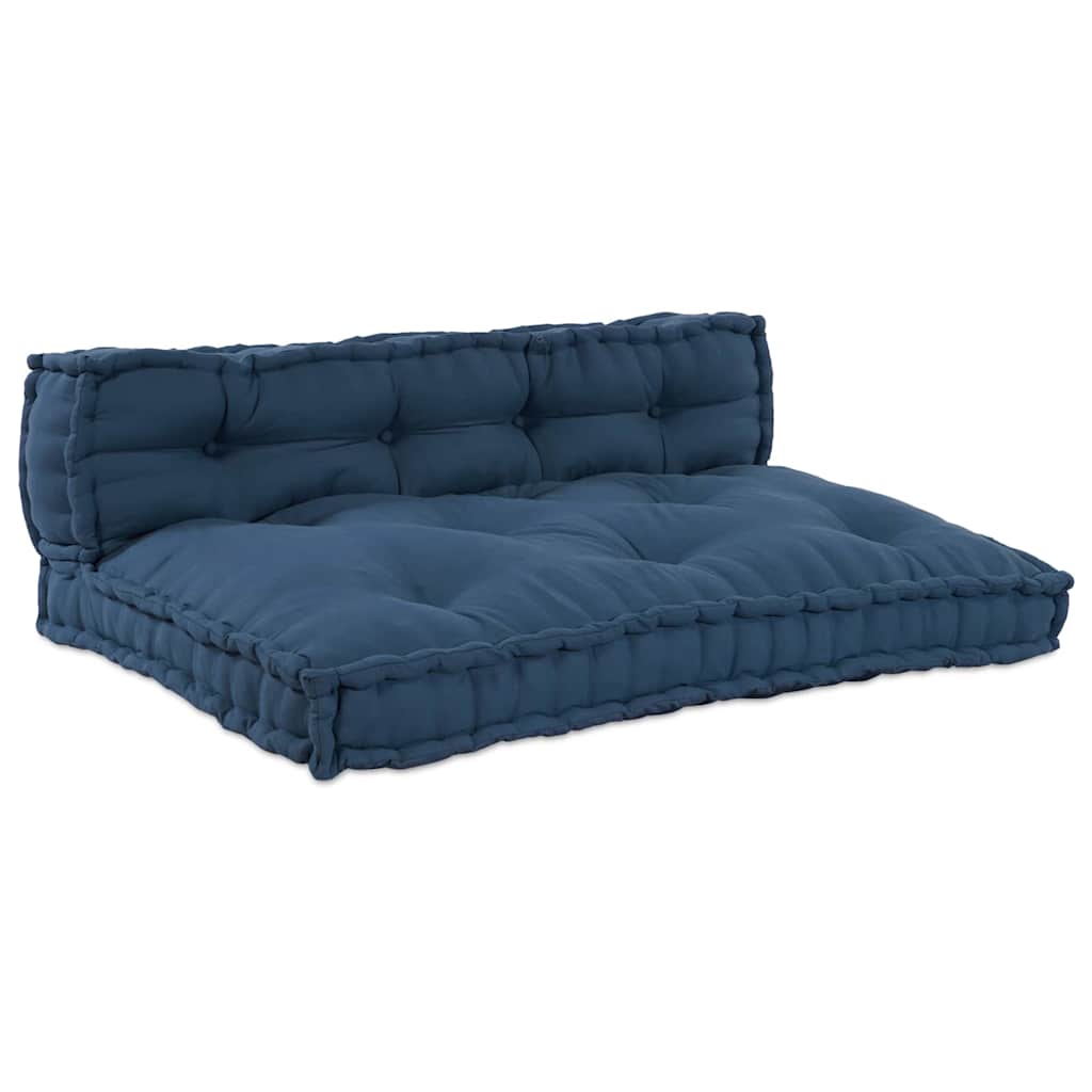 Polstrovaný Pohovkový Polštář 2 Pcs Textil Indigo