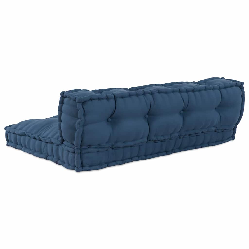 Polstrovaný Pohovkový Polštář 2 Pcs Textil Indigo