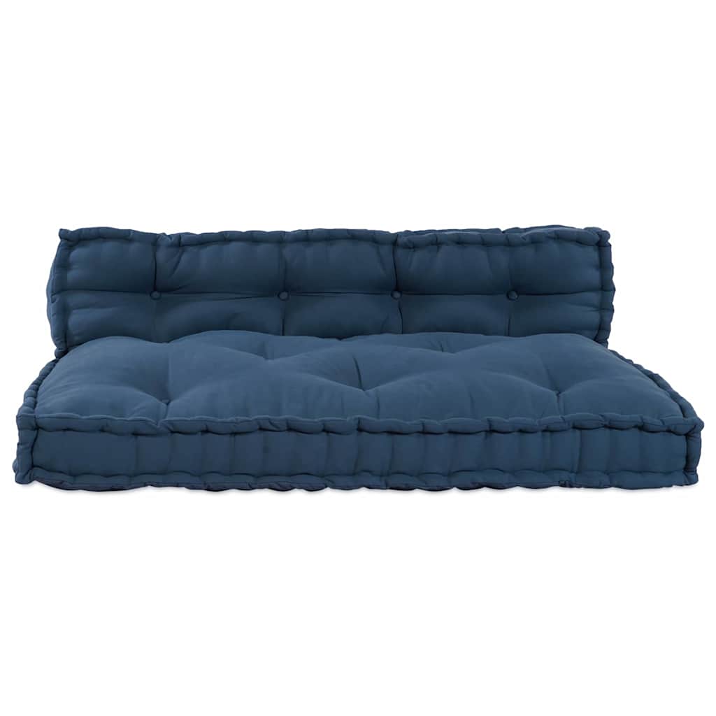 Polstrovaný Pohovkový Polštář 2 Pcs Textil Indigo