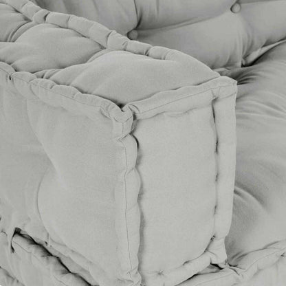 Polstrovaný Pohovkový Polštář 3 Pcs Textil Šedá