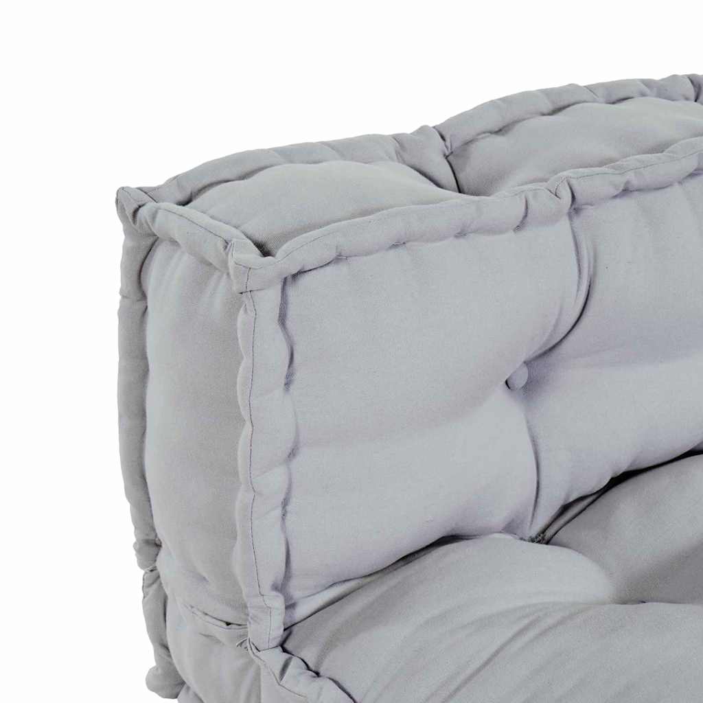 Polstrovaný Pohovkový Polštář 2 Pcs Textil Šedá