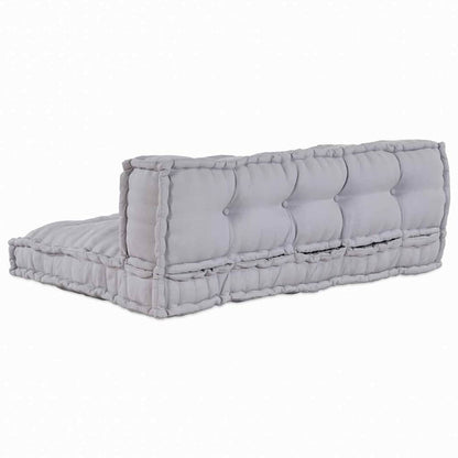 Polstrovaný Pohovkový Polštář 2 Pcs Textil Šedá