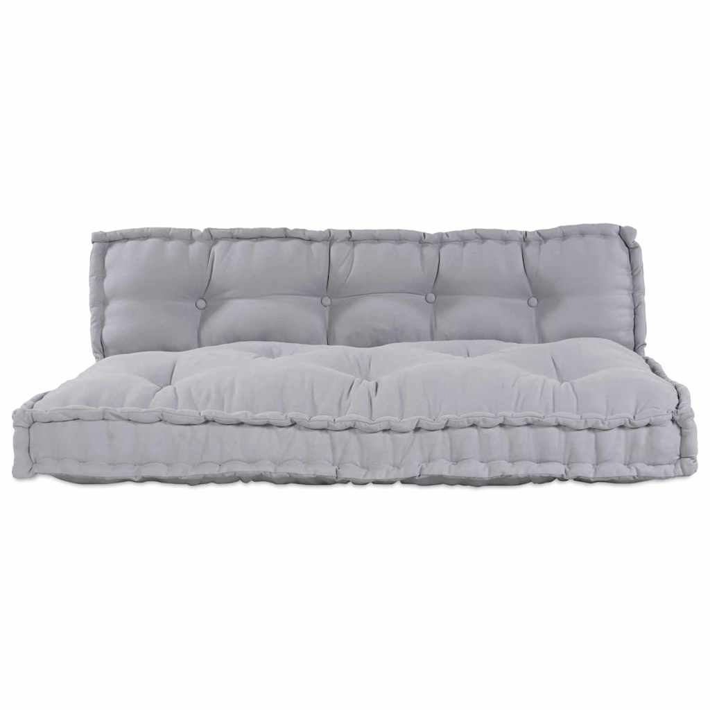 Polstrovaný Pohovkový Polštář 2 Pcs Textil Šedá