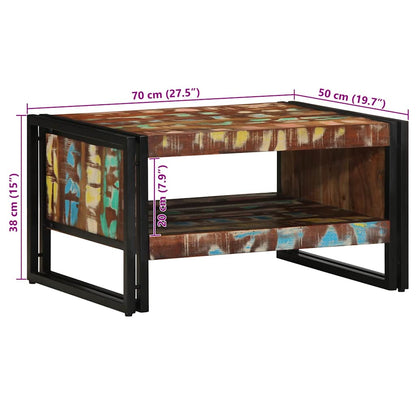 Konferenční Stolek Vícebarevné Masivní Dřevo Reclaimed Vícebarevný