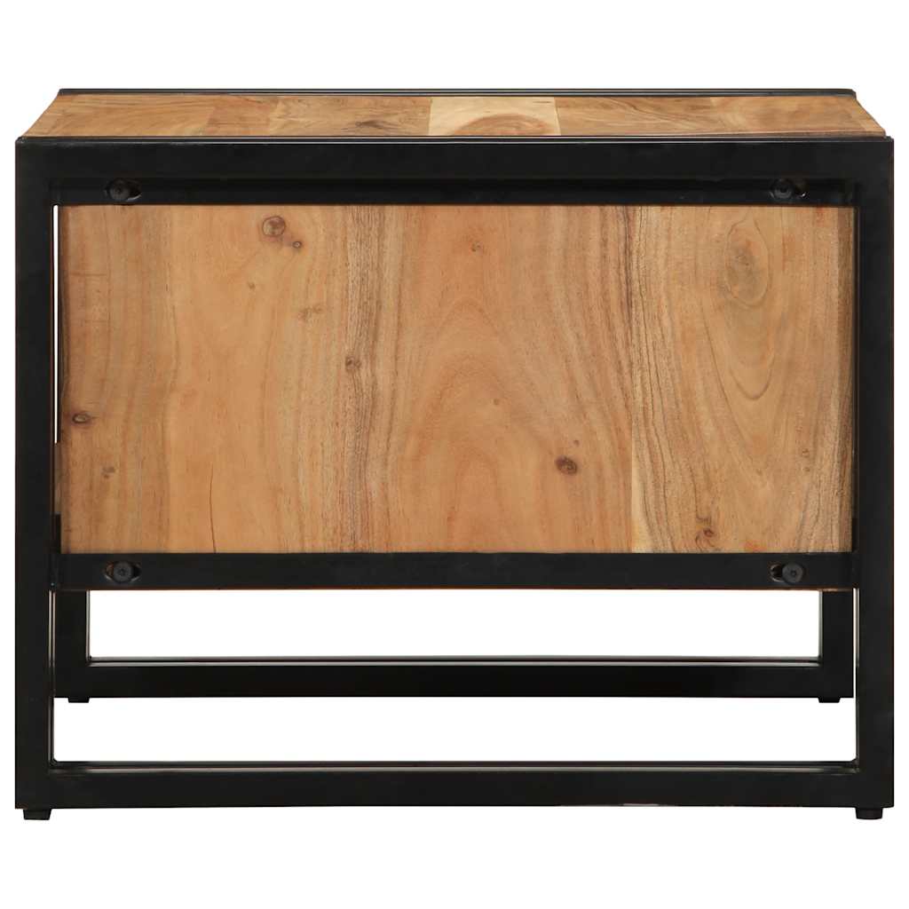 Konferenční Stolek 50X50X38 Cm Masivní Dřevo Akácie Hnědá
