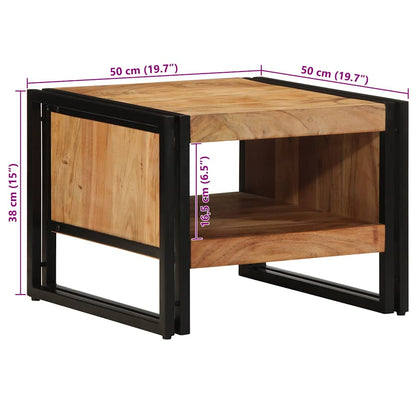 Konferenční Stolek 50X50X38 Cm Masivní Dřevo Akácie Hnědá