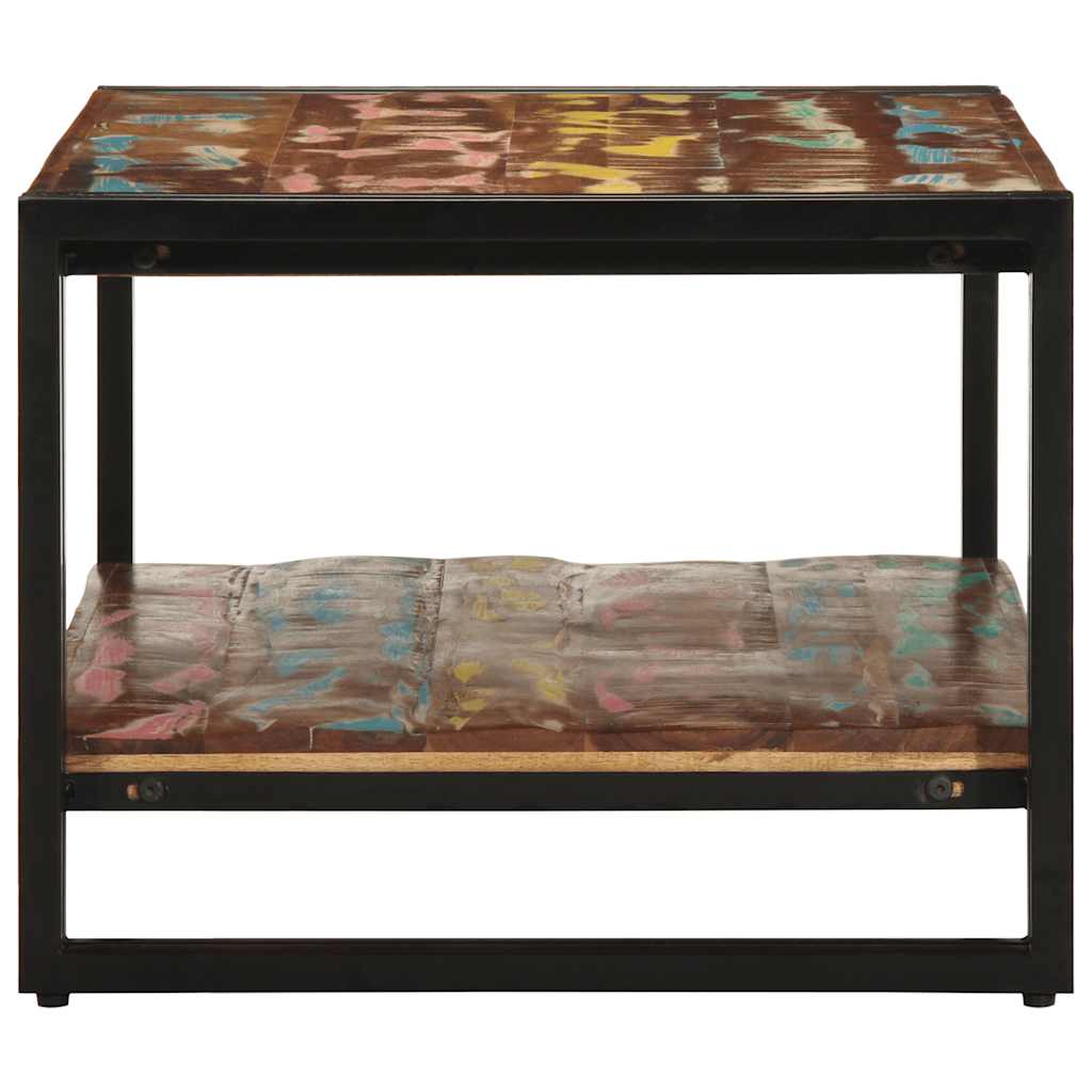 Konferenční Stolek Vícebarevný 90X50X38 Cm Recyklované Dřevo Fialová