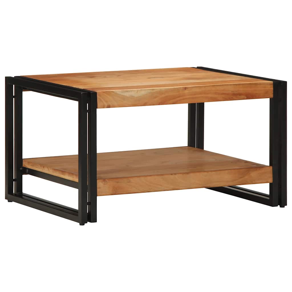 Konferenční Stolek 70X50X38 Cm Masivní Dřevo Akácie Královská Modř