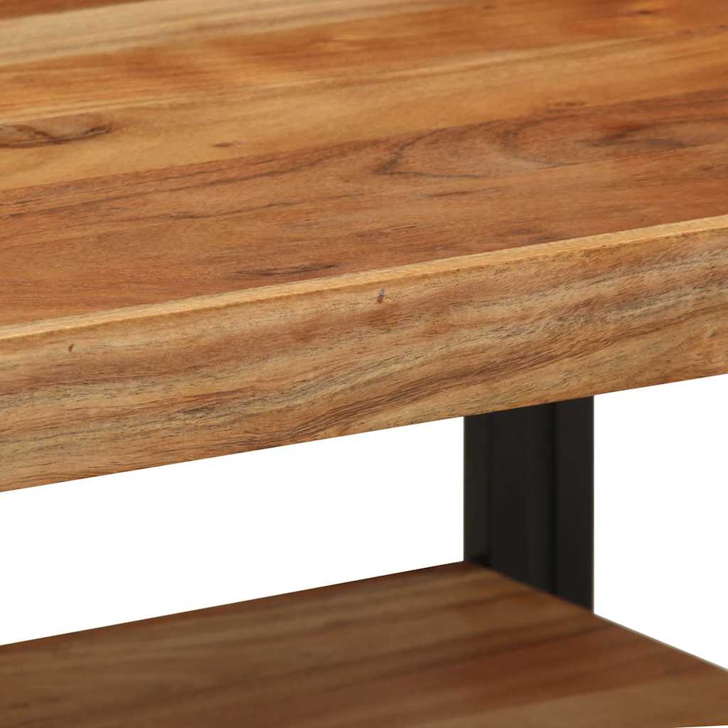 Konferenční Stolek 70X50X38 Cm Masivní Dřevo Akácie Královská Modř
