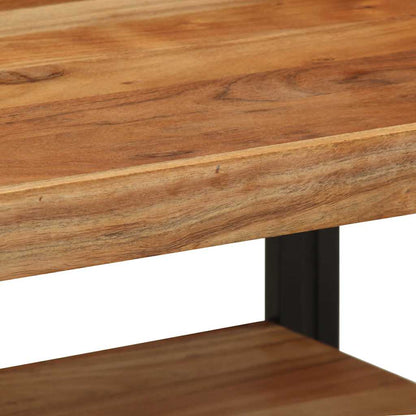 Konferenční Stolek 70X50X38 Cm Masivní Dřevo Akácie Královská Modř