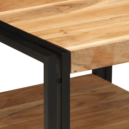 Konferenční Stolek 50X50X38 Cm Masivní Dřevo Akácie Fialová