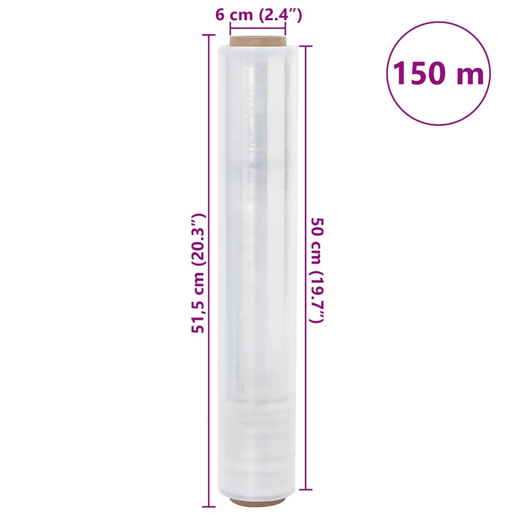 Stretch Fólie 6 Ks Transparentní 17 Μm 50 Cm X 150 M