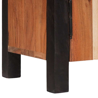 Servírovací Skříň Hnědá 70 X 30 X 75 Cm Masivní Akátové Dřevo