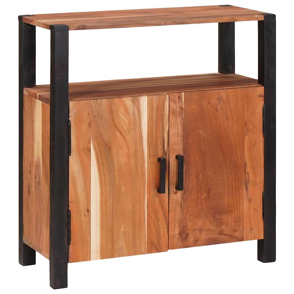 Servírovací Skříň Hnědá 70 X 30 X 75 Cm Masivní Akátové Dřevo