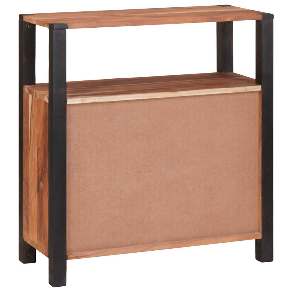 Servírovací Skříň Hnědá 70 X 30 X 75 Cm Masivní Akátové Dřevo