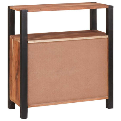 Servírovací Skříň Hnědá 70 X 30 X 75 Cm Masivní Akátové Dřevo