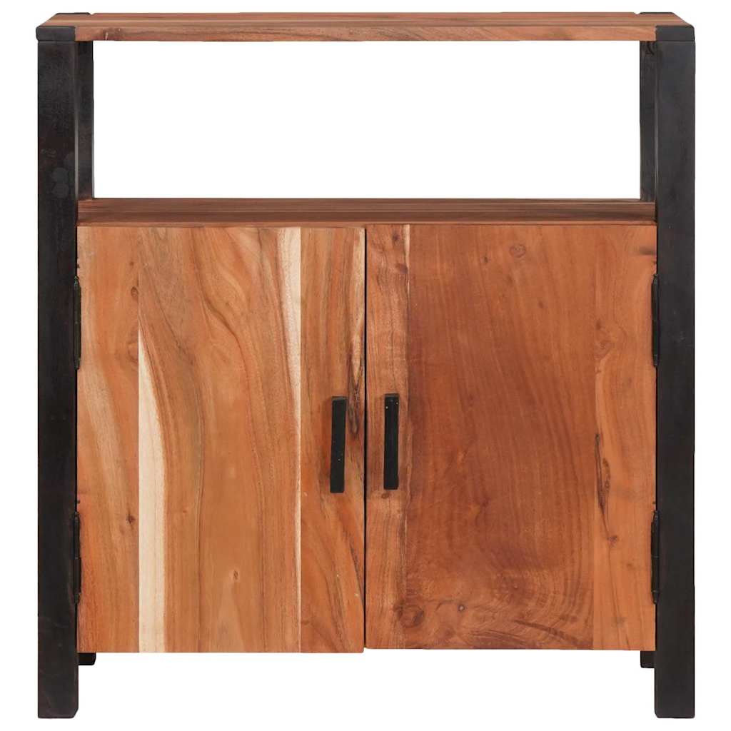 Servírovací Skříň Hnědá 70 X 30 X 75 Cm Masivní Akátové Dřevo