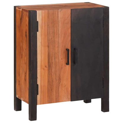 Servírovací Skříň Hnědá 55 X 30 X 75 Cm Masivní Akátové Dřevo