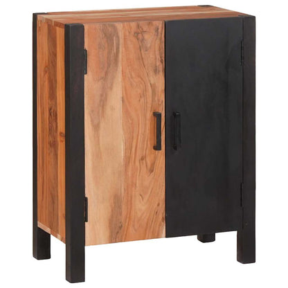 Servírovací Skříň Hnědá 55 X 30 X 75 Cm Masivní Akátové Dřevo