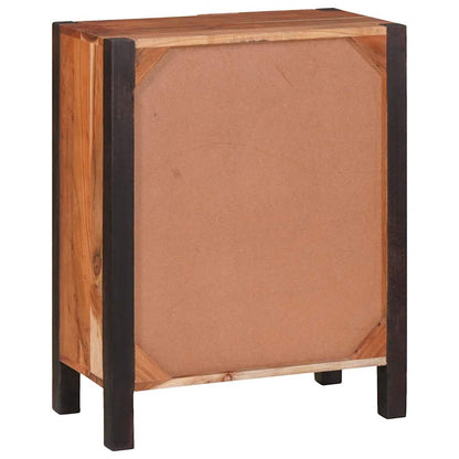 Servírovací Skříň Hnědá 55 X 30 X 75 Cm Masivní Akátové Dřevo
