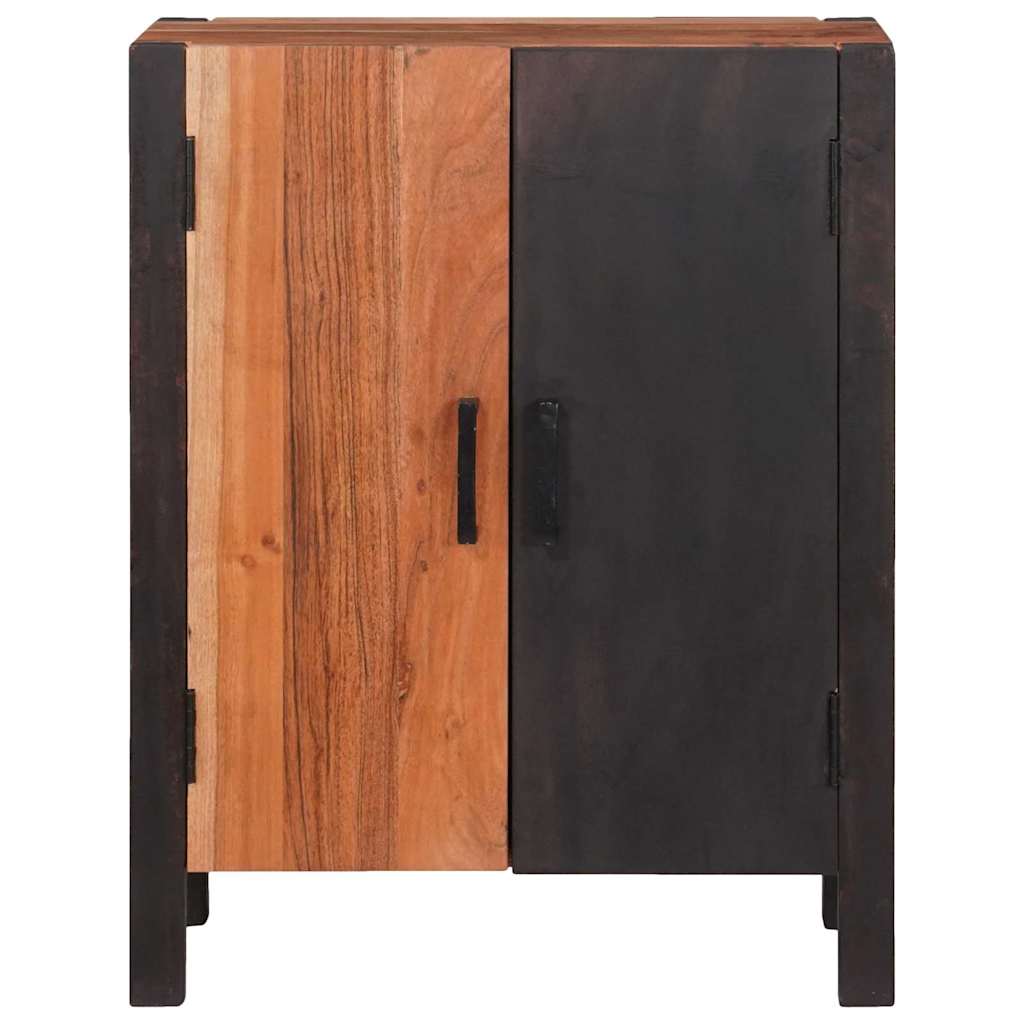 Servírovací Skříň Hnědá 55 X 30 X 75 Cm Masivní Akátové Dřevo