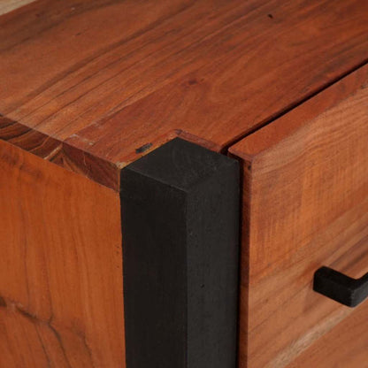 Servírovací Skříň Hnědá 55 X 30 X 75 Cm Masivní Akátové Dřevo