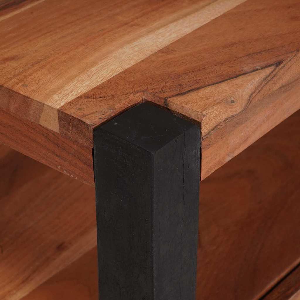 Televizní Skříň Hnědá 110 X 30 X 40 Cm Masivní Akáciové Dřevo