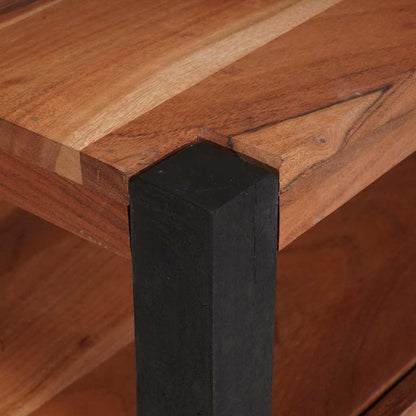Televizní Skříň Hnědá 110 X 30 X 40 Cm Masivní Akáciové Dřevo