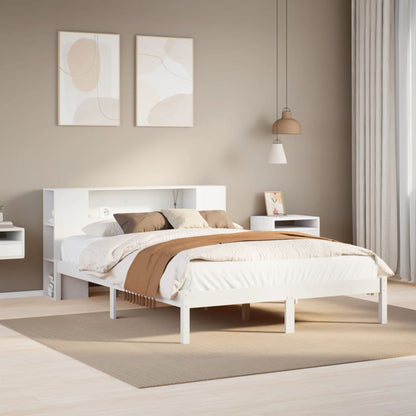 Postel S Knihovnou Bez Matrace Masivní Borovice