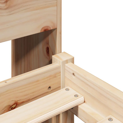 Postel S Knihovnou Bez Matrace Masivní Borovice