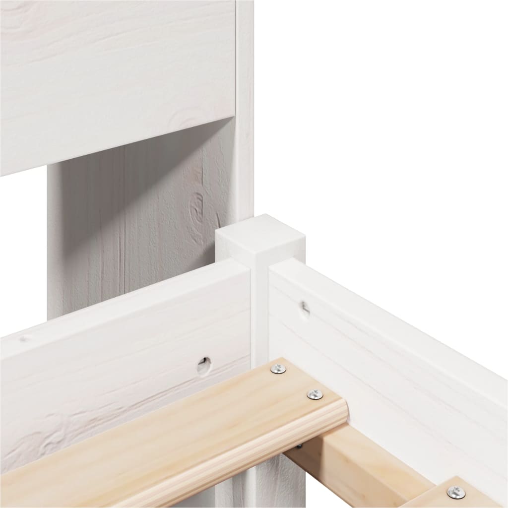 Postel S Knihovnou Bez Matrace Masivní Borovice