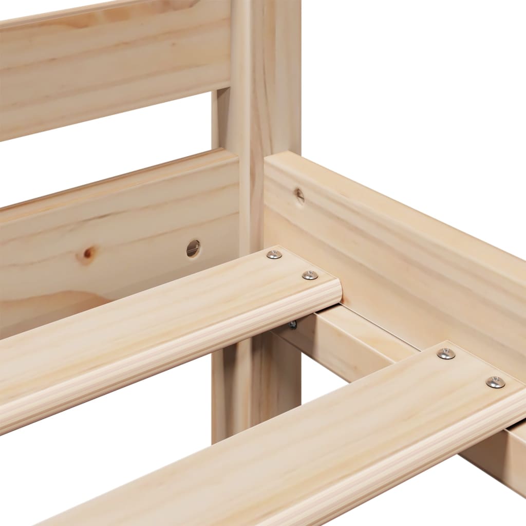 Postel S Knihovnou Bez Matrace Masivní Borovice