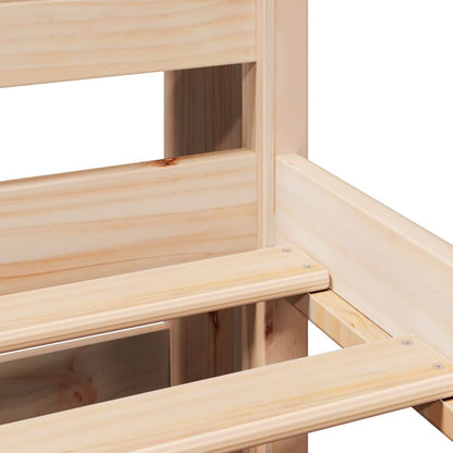 Postel S Knihovnou Bez Matrace 100 X 200 Cm Masivní Borovice