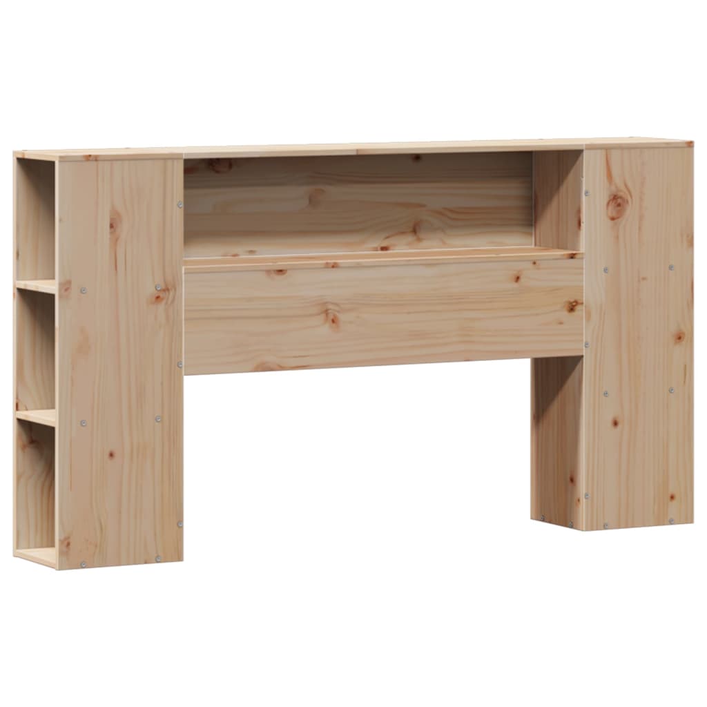 Postel S Knihovnou Bez Matrace 135 X 190 Cm Masivní Borovice