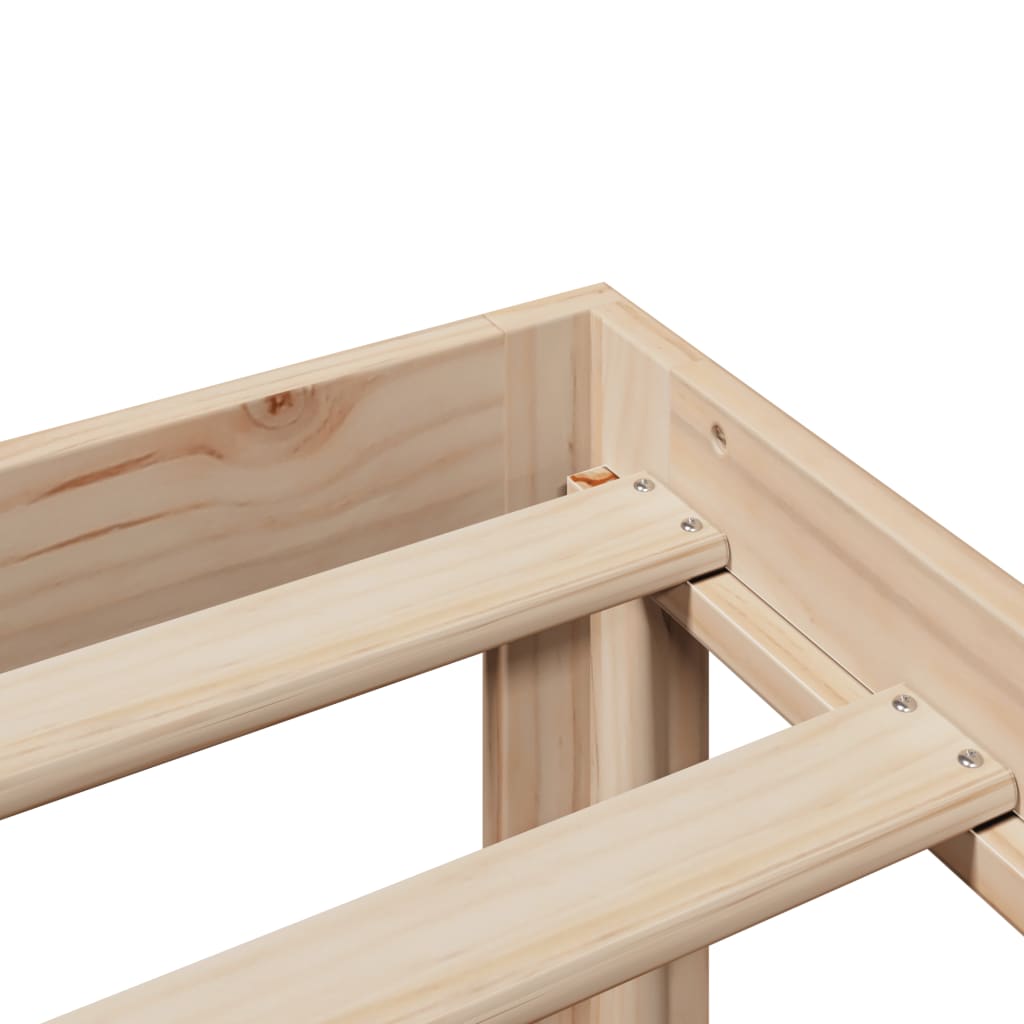 Postel S Knihovnou Bez Matrace Masivní Borovice