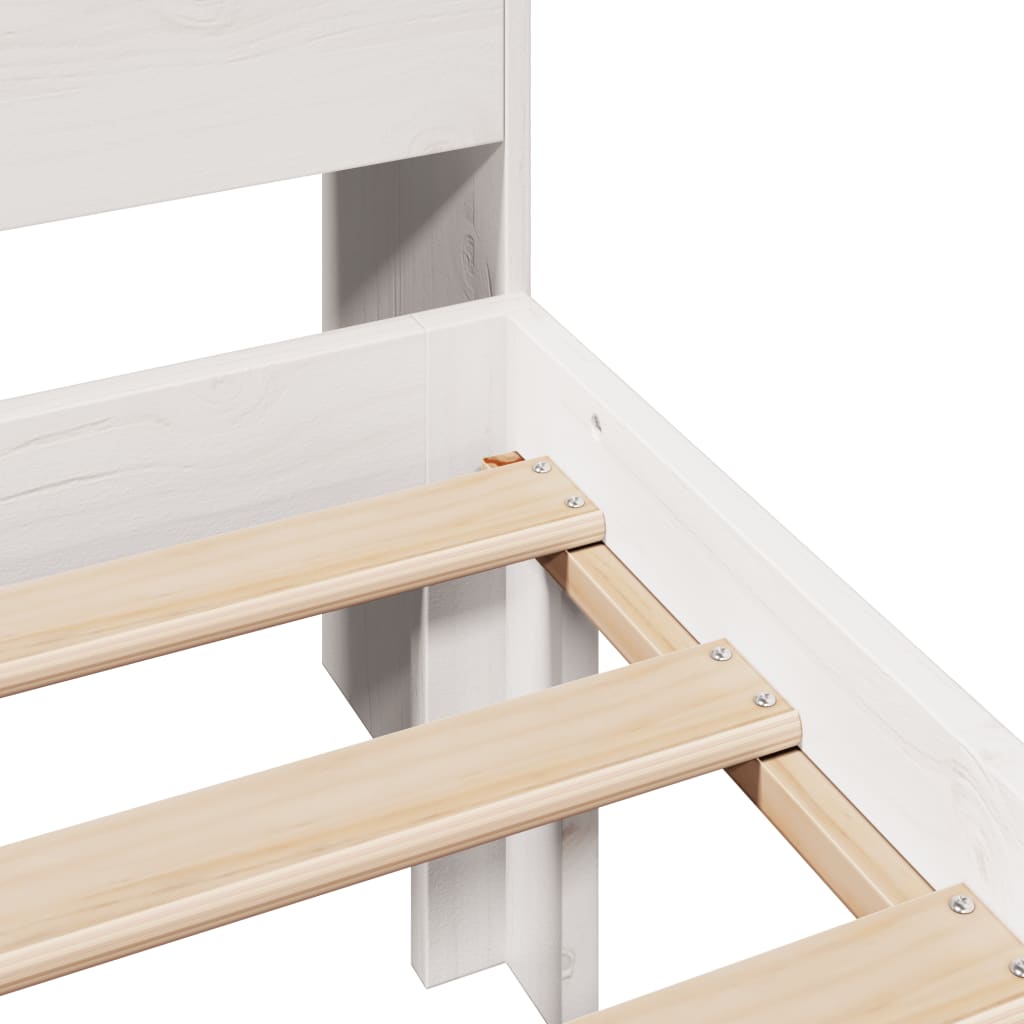 Postel S Knihovnou Bez Matrace Masivní Borovice