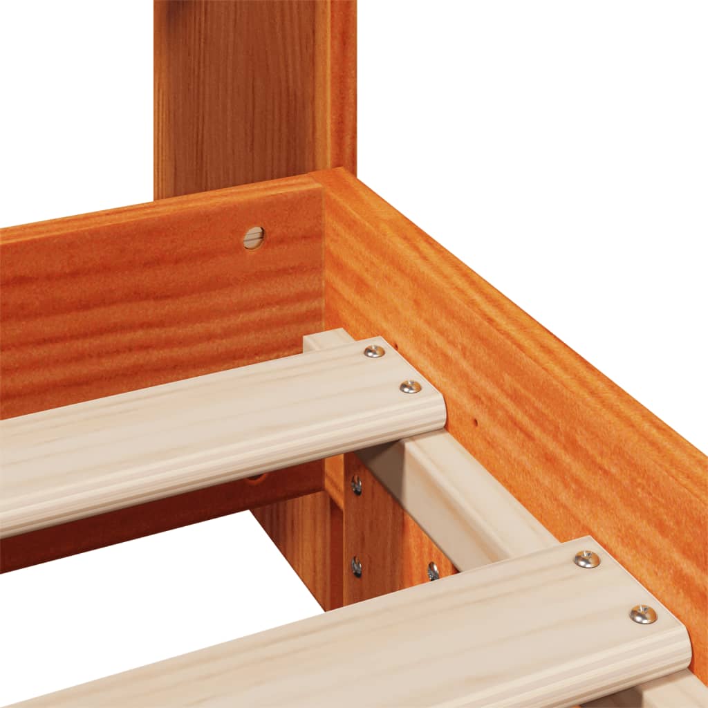 Postel Bez Matrace Masivní Borovice