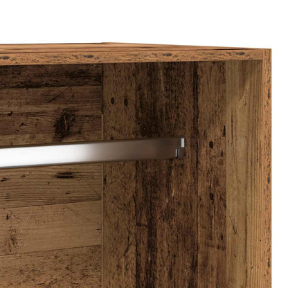 Šatní Skříň Old Wood 100 X 50 X 200 Cm Kompozitní Dřevo