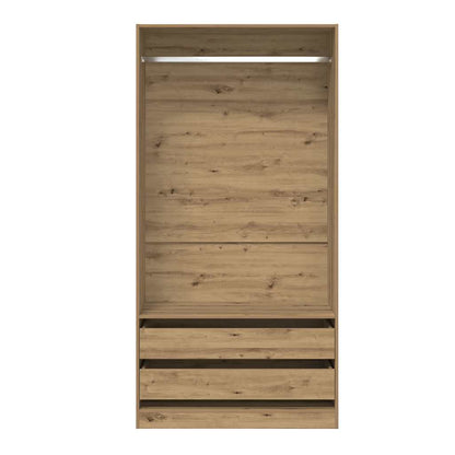 Šatní Skříň Dub Artisan 100 X 50 X 200 Cm Kompozitní Dřevo