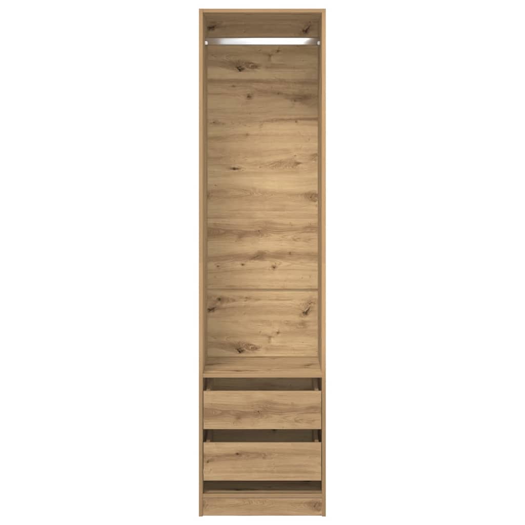 Šatní Skříň Dub Artisan 50 X 50 X 200 Cm Kompozitní Dřevo