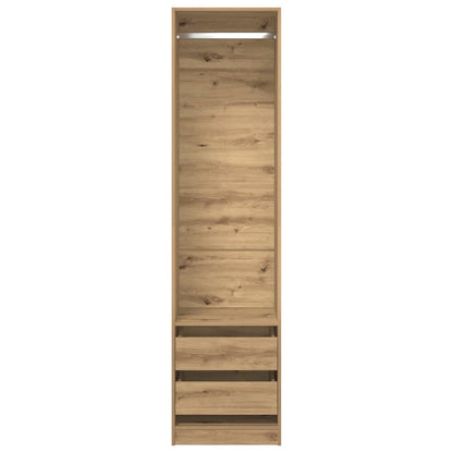 Šatní Skříň Dub Artisan 50 X 50 X 200 Cm Kompozitní Dřevo