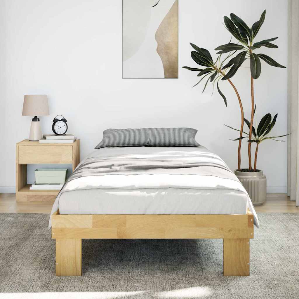 Rám Postele Bez Matrace 75X190 Cm Dubový Masiv