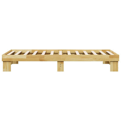 Rám Postele Bez Matrace 75X190 Cm Dubový Masiv