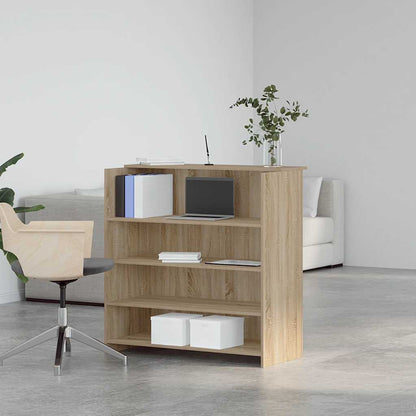 Recepční Stůl Dub Sonoma 100X50X103,5 Cm, Konstrukční Dřevo