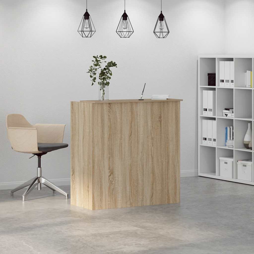 Recepční Stůl Dub Sonoma 100X50X103,5 Cm, Konstrukční Dřevo